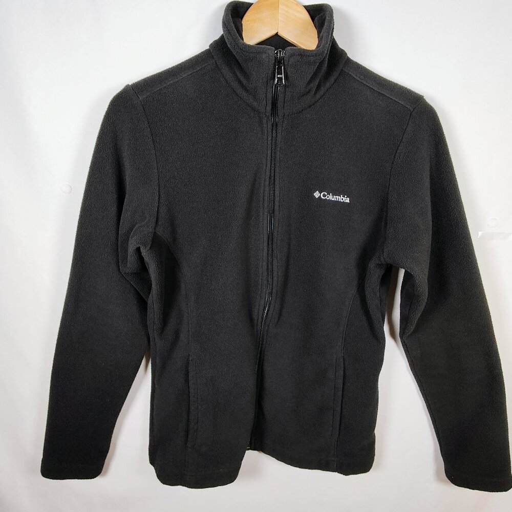 Columbia Women's Medium Black Full Zipper‎ Fleece